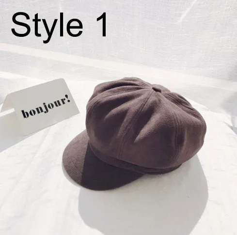 Beret Hat For Women- French Painter Fashion Style Hat - Fall Winter Fashion Artist Painting Hat For Women - Cap - Christmas Gift