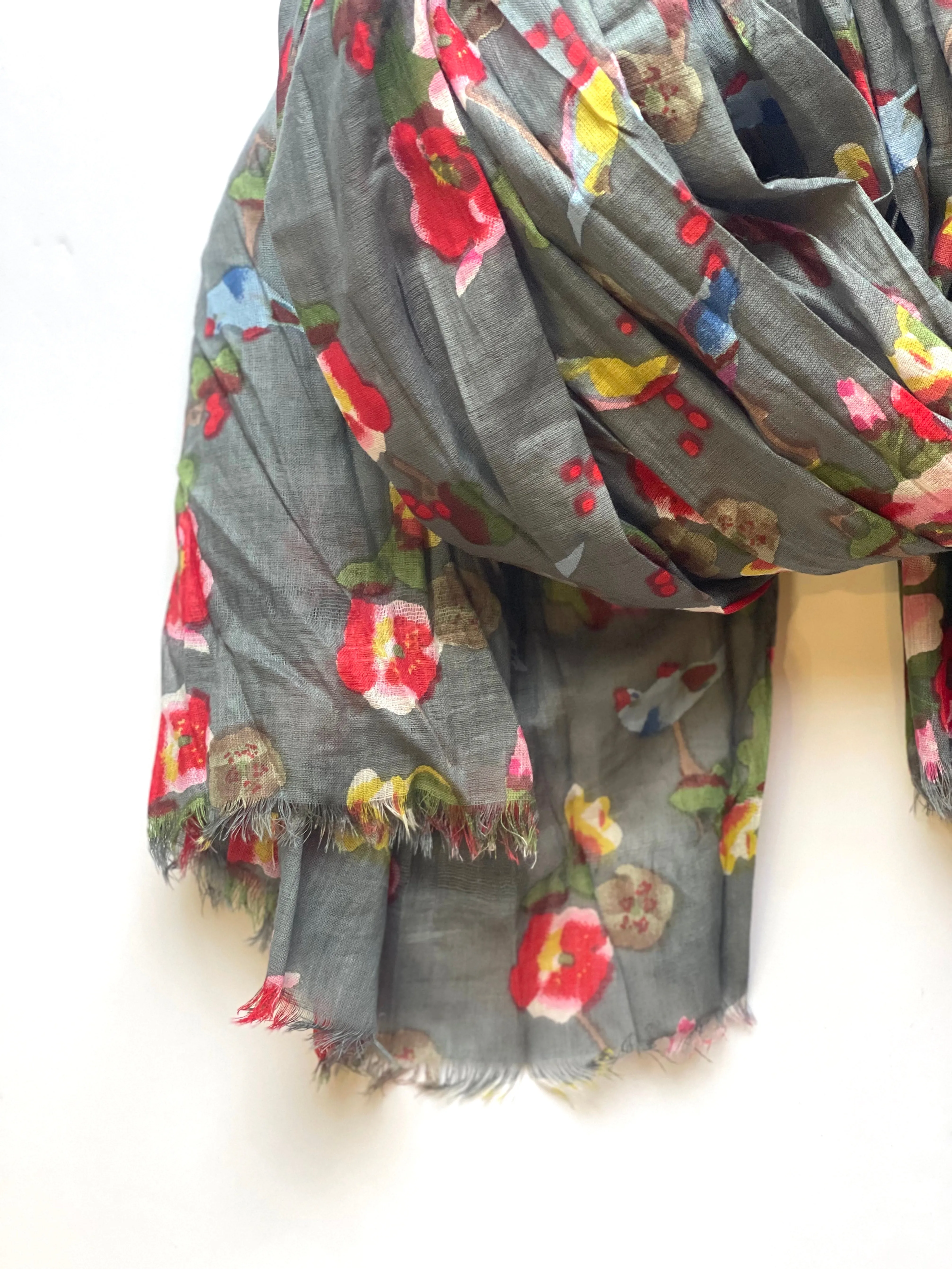 Bird Cotton Scarf