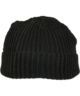 Black - Recycled yarn fisherman beanie