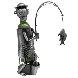 Bottle Holder 16" Fisherman Metal Zb2030