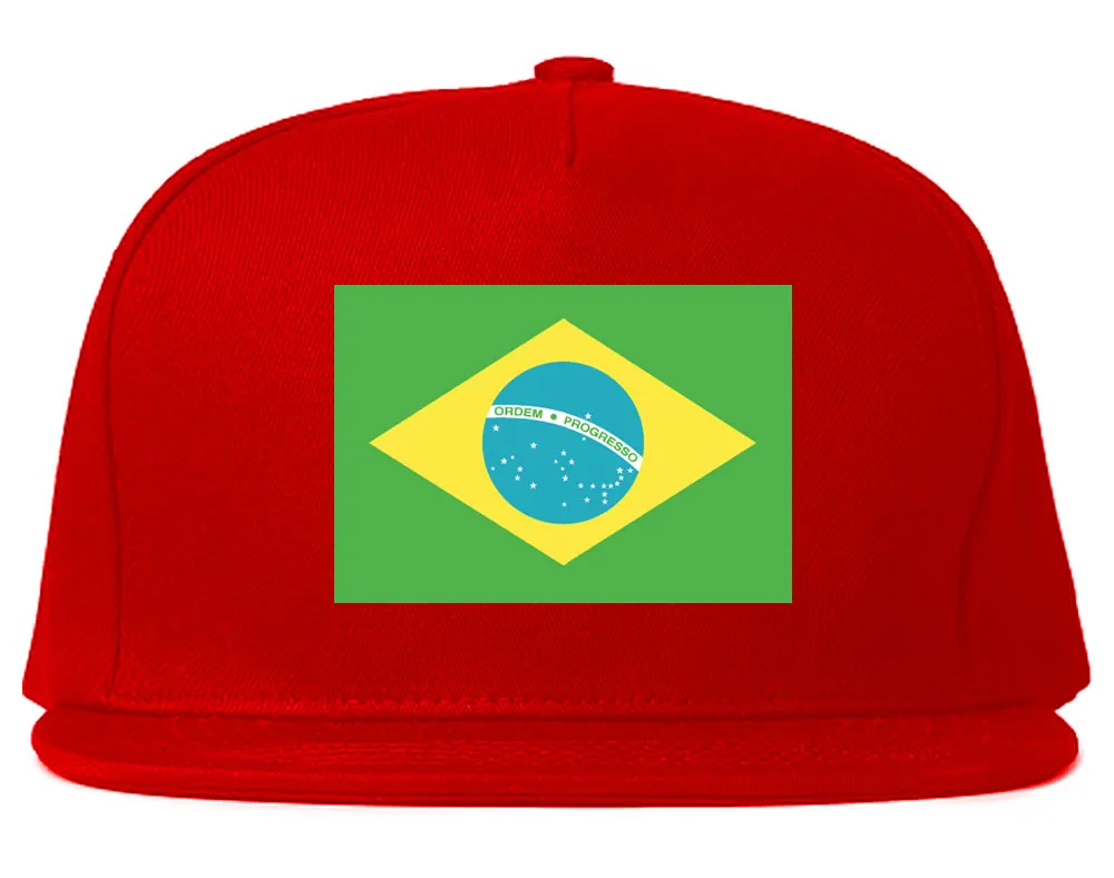 Brazil Flag Country Printed Snapback Hat Cap