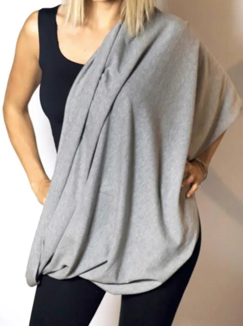 Breastfeeding Scarf Grey