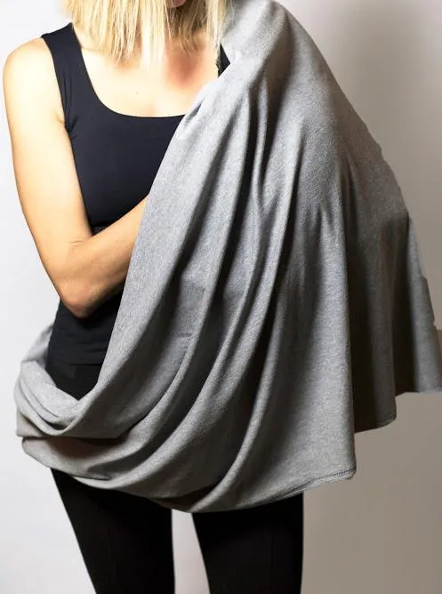 Breastfeeding Scarf Grey