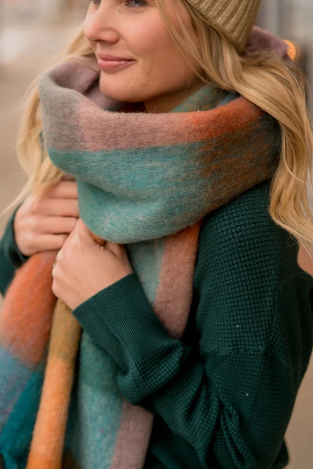 Brilliantly Vibrant Squared Scarf