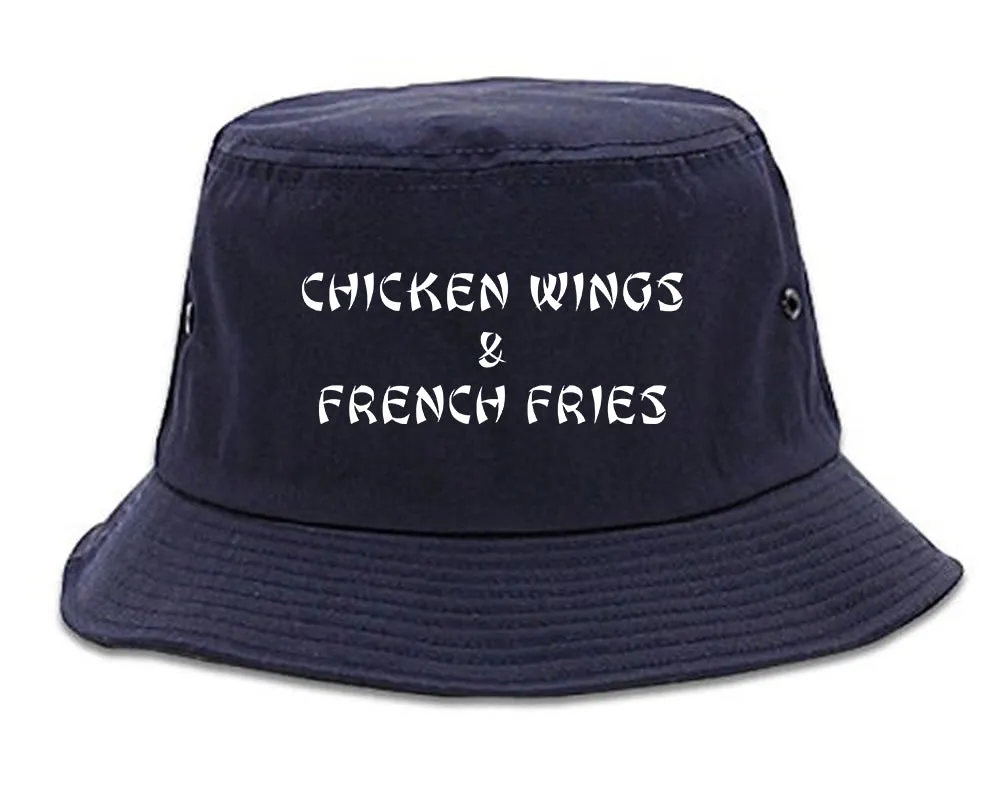 Chicken Wings And French Fries Bucket Hat