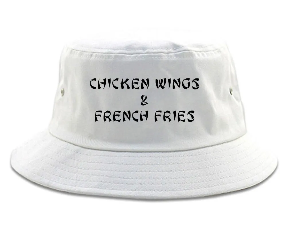 Chicken Wings And French Fries Bucket Hat