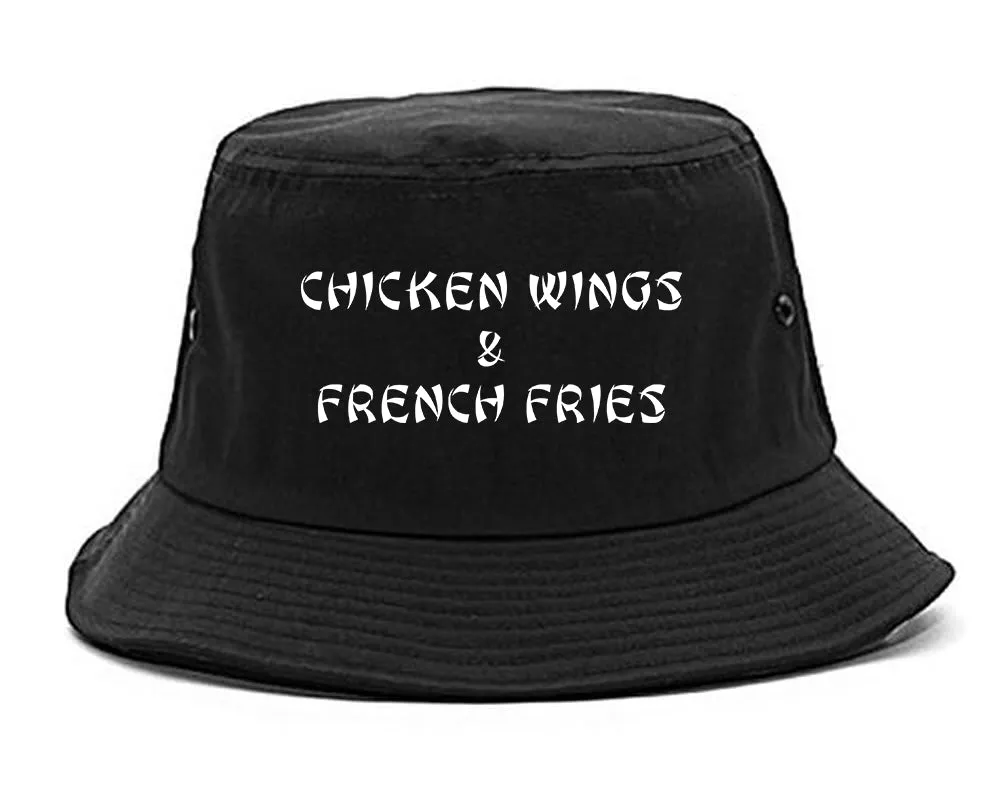 Chicken Wings And French Fries Bucket Hat