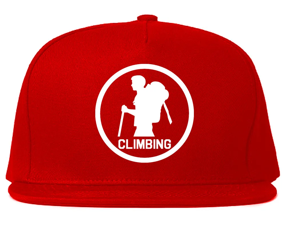 Climbing Hiker Chest Mens Snapback Hat