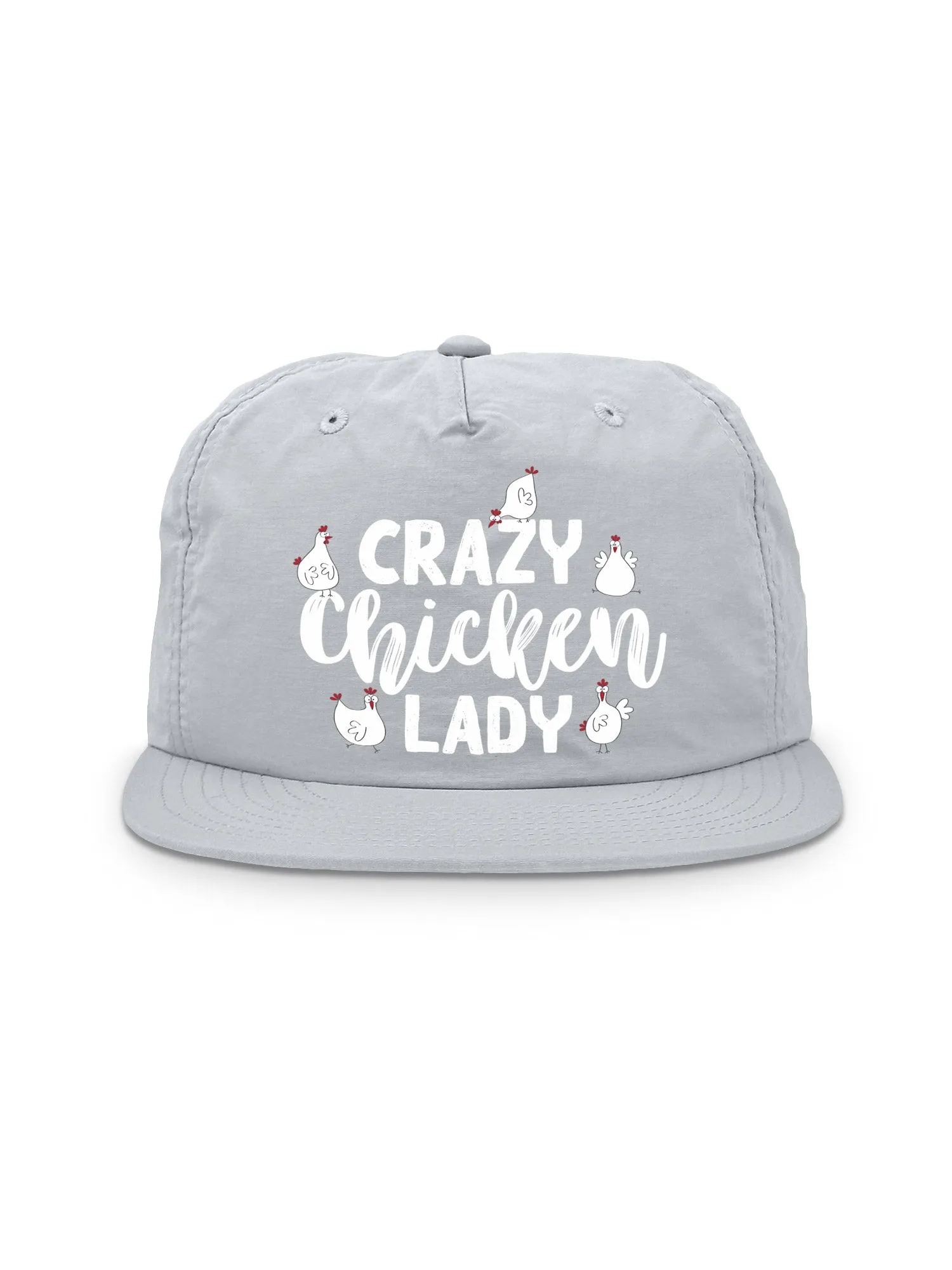 Crazy Chicken Lady Quick-Dry Cap