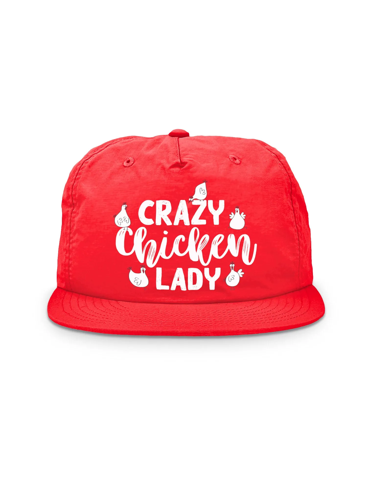 Crazy Chicken Lady Quick-Dry Cap