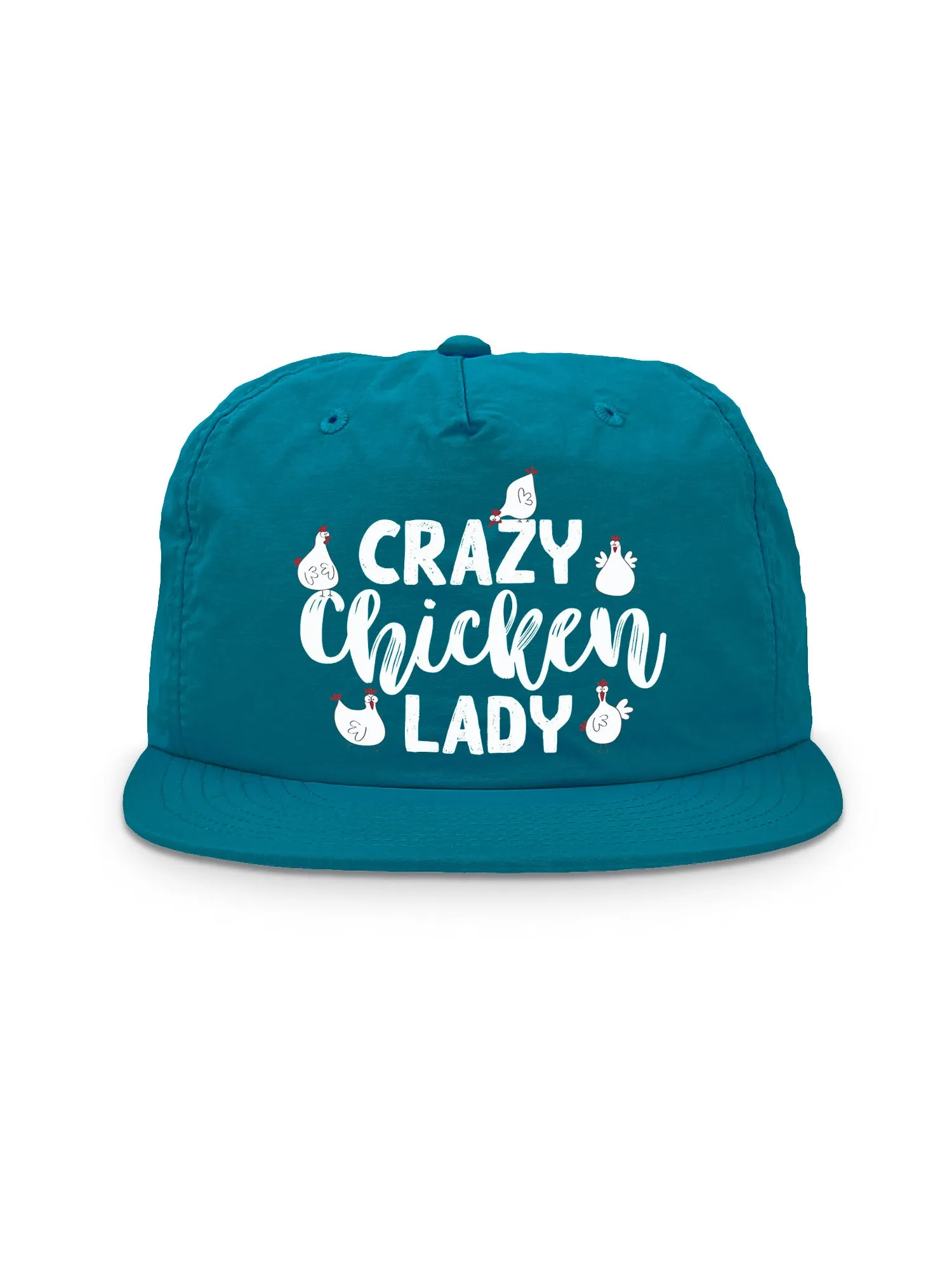 Crazy Chicken Lady Quick-Dry Cap