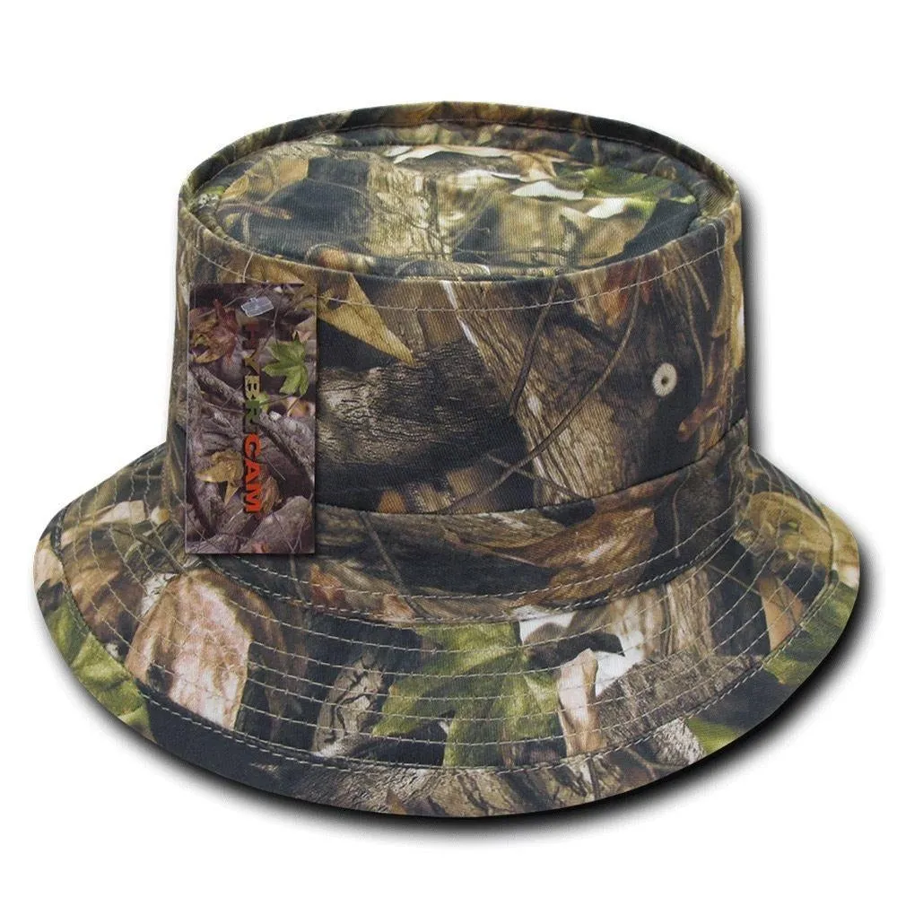 Decky Hybricam Camo Cotton Hunting Army Fisherman Bucket Hats Caps