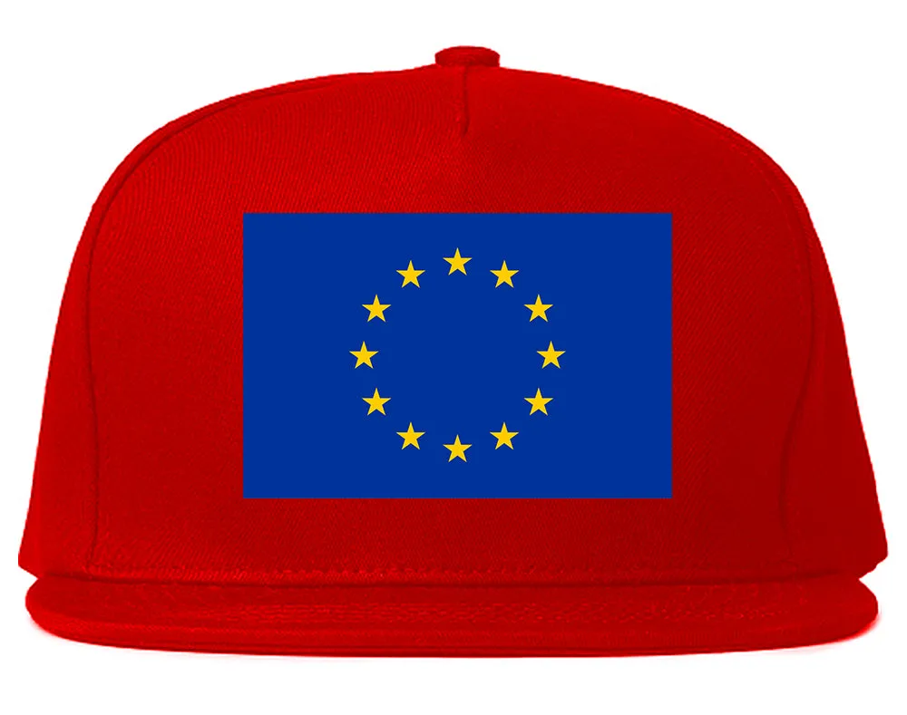 European Union Flag Chest Mens Snapback Hat