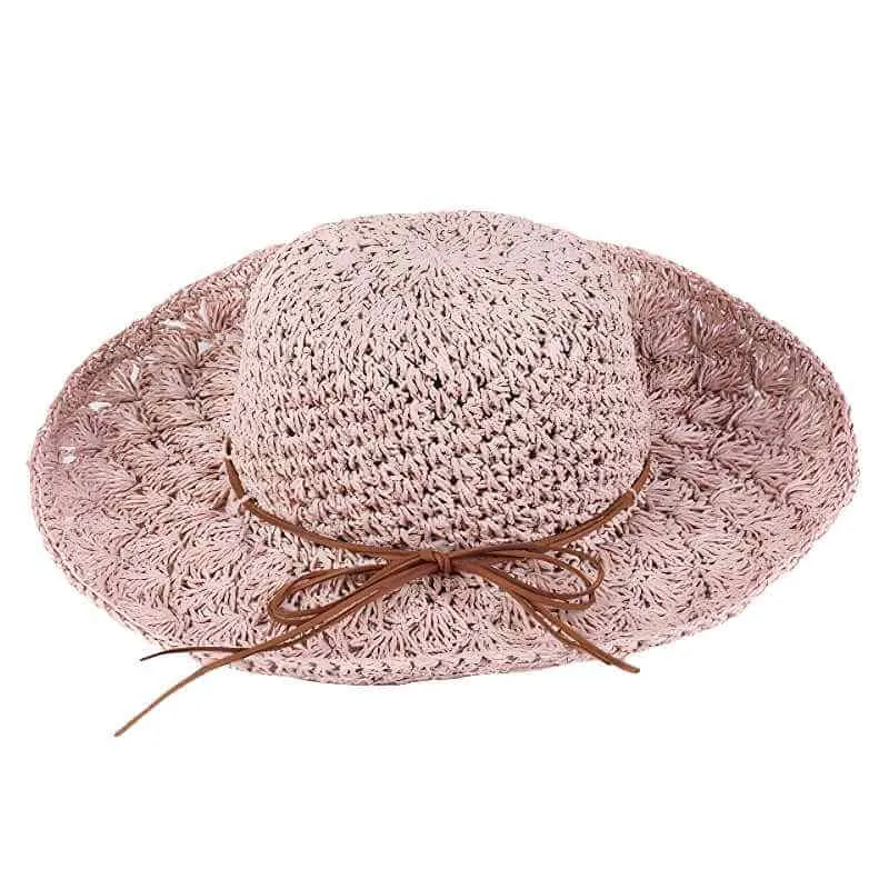 Foldable Raffia Straw Hat