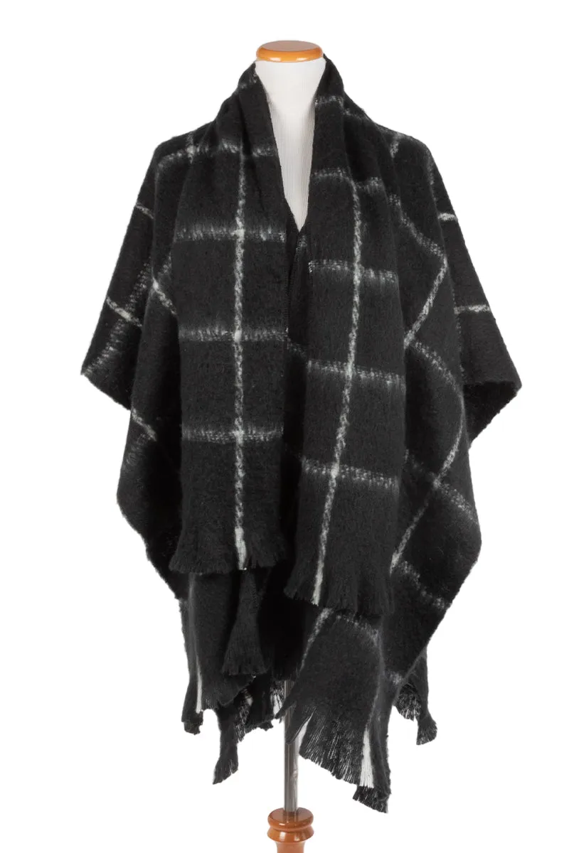 FSOR902 - Boucle Plaid Scarf Shawl