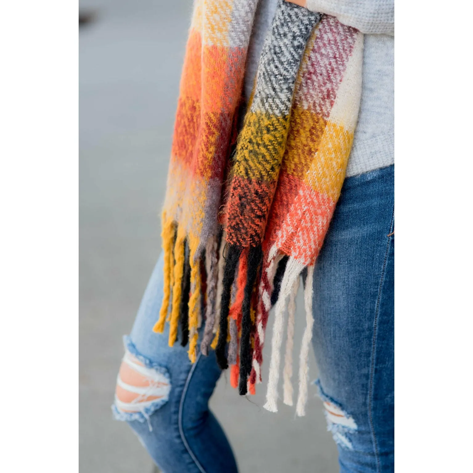 Fuzzy Wonders Multi Colored Scarf