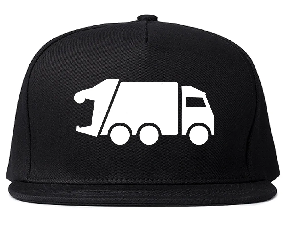 Garbage Truck Mens Snapback Hat