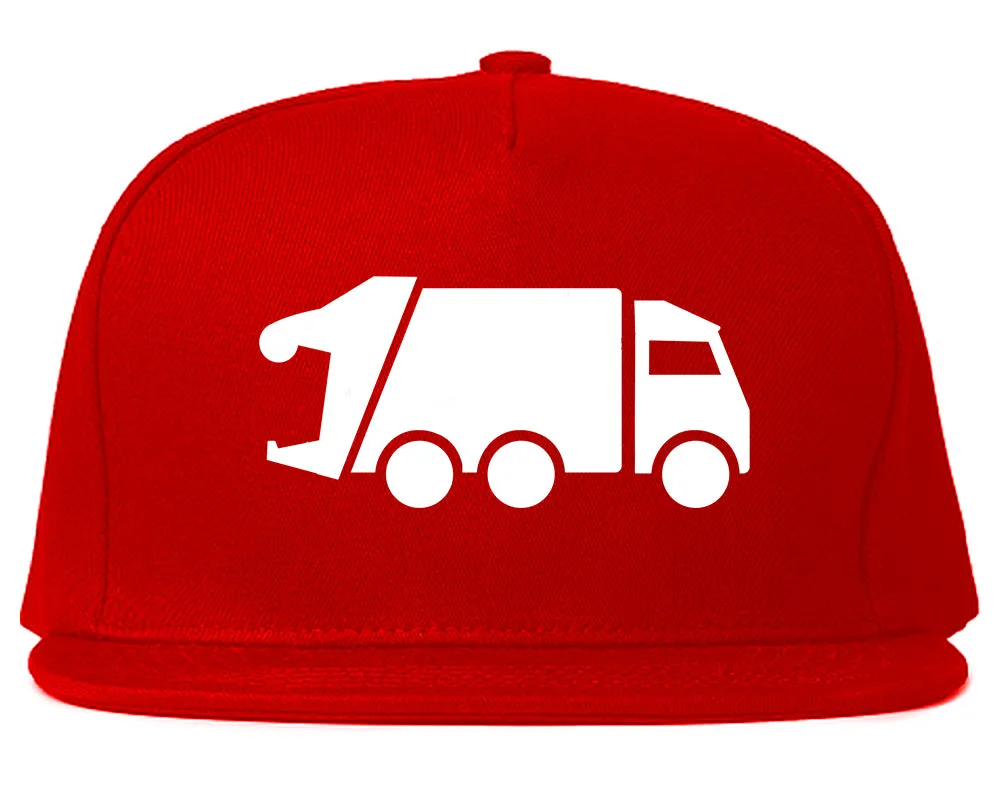 Garbage Truck Mens Snapback Hat