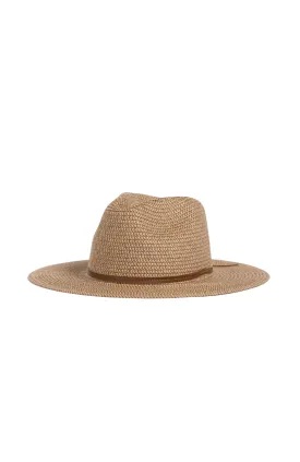 Gisele Straw Hat Choc Latte