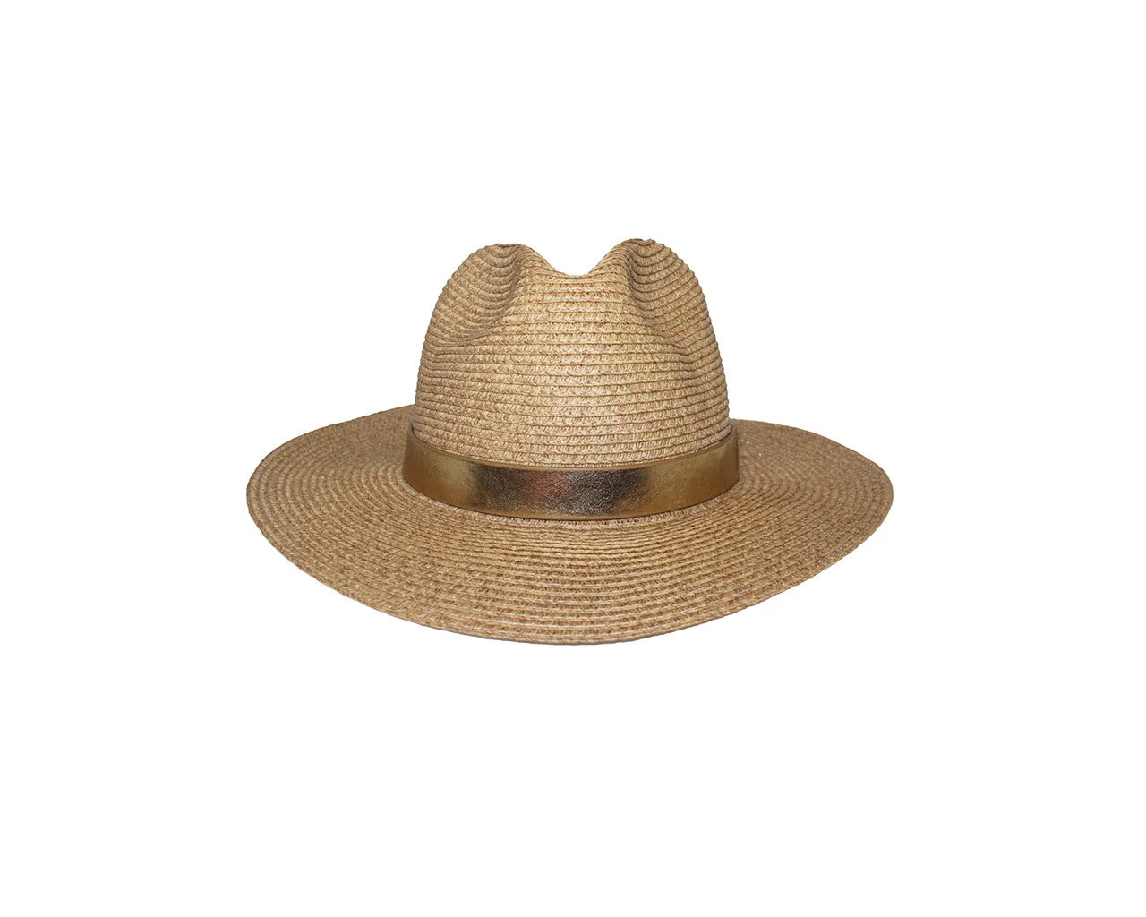 Gold Fedora Style Hat - The Starstruck