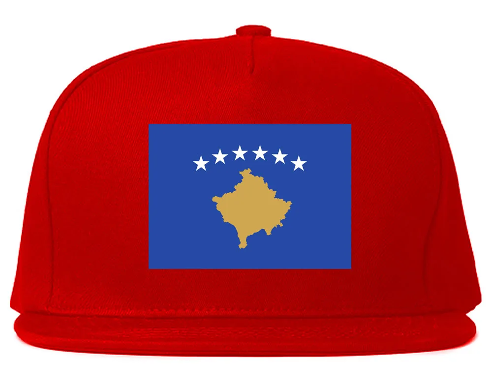 Kosovo Flag Country Printed Snapback Hat Cap