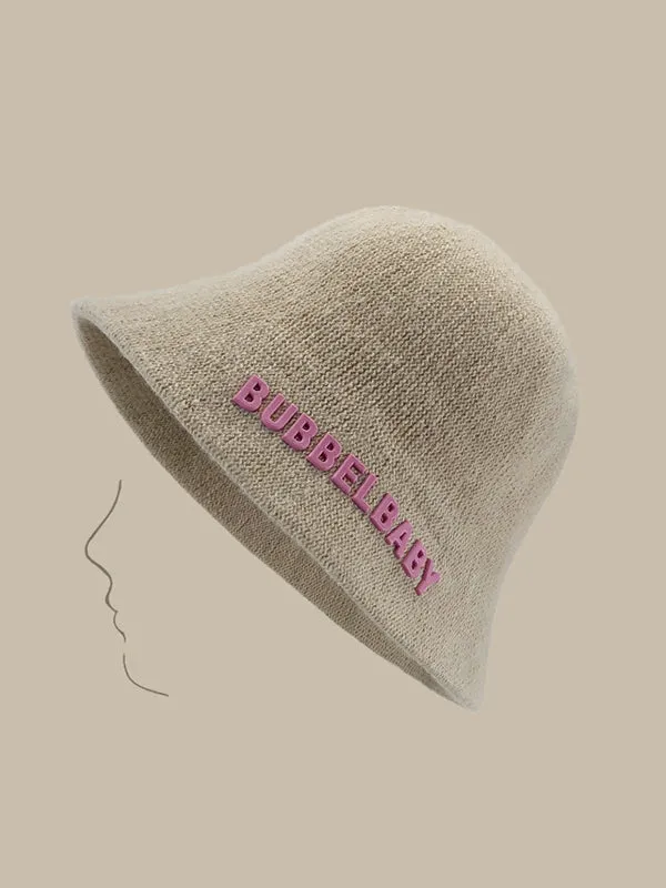 Letter Print Fisherman Hat