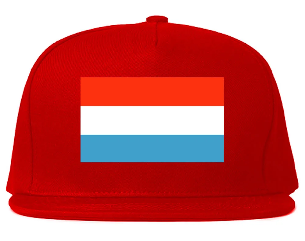 Luxembourg Flag Country Printed Snapback Hat Cap