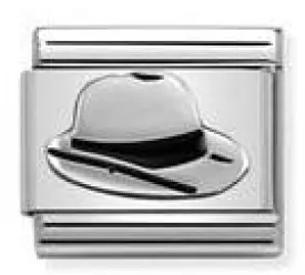 Nomination Classic Steel Link & Silver Panama Hat Link