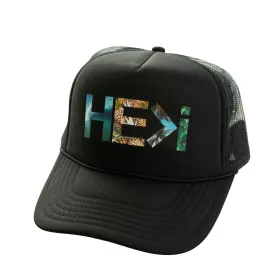 PARADISE FOAM TRUCKER HAT IN BLACK