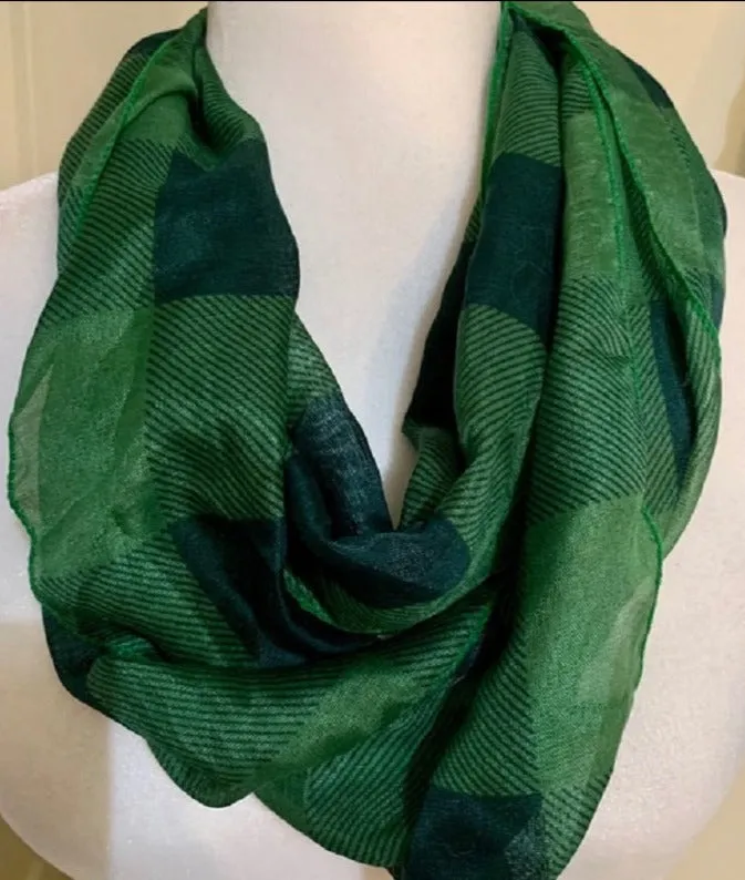 Plaid Infinity Scarf