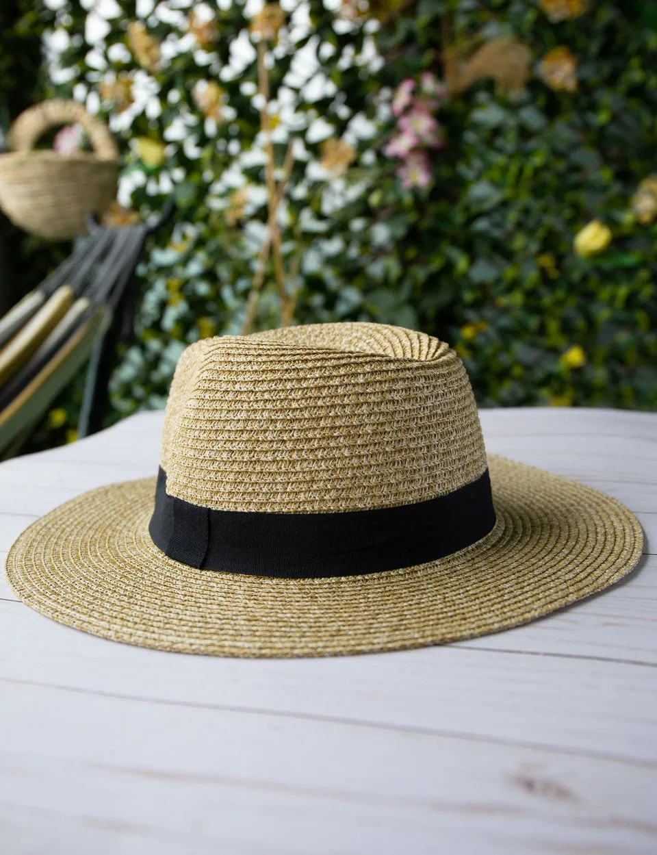 Straw Fedora Hat (Only 1 Left!)