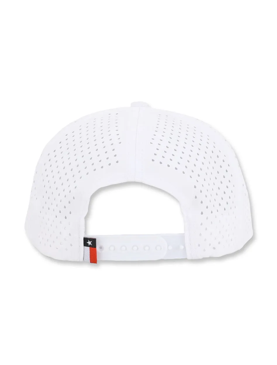 Texas Tech Dark Horse "Raider Red" PVC White Sport Snapback Cap