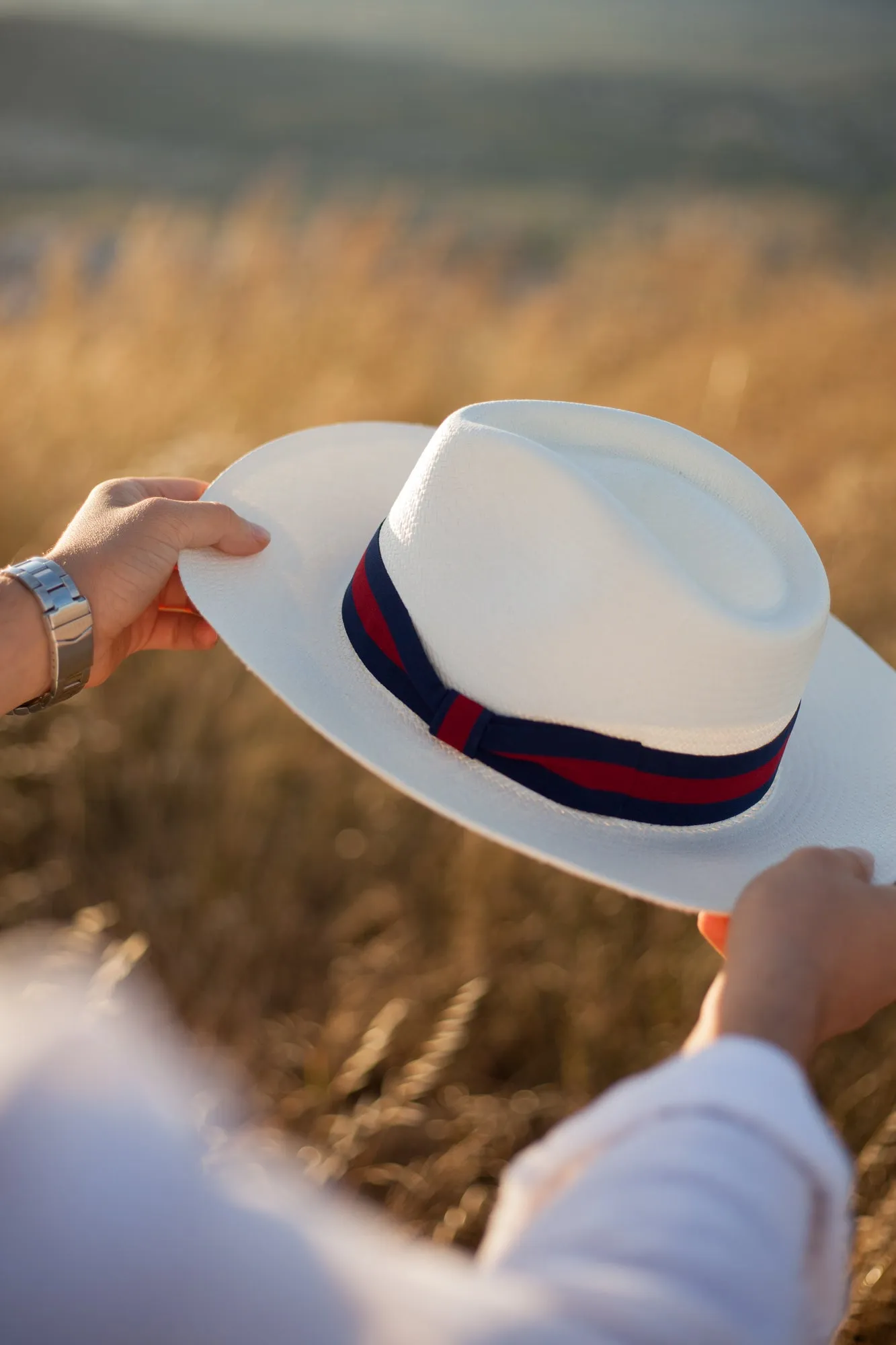 The Safari - Wide Brim Teardrop Panama Hat - Harder Wearing