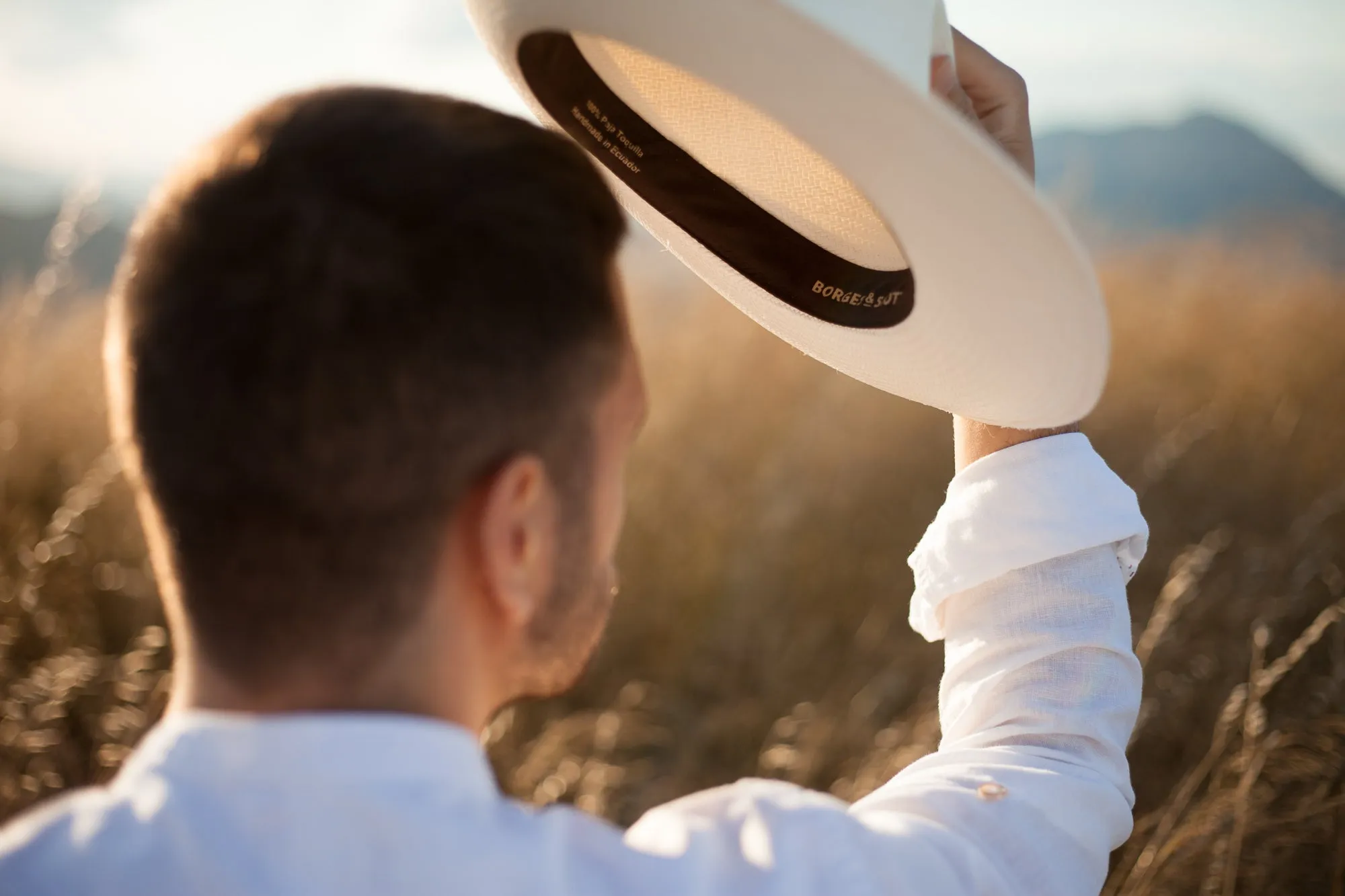 The Safari - Wide Brim Teardrop Panama Hat - Harder Wearing