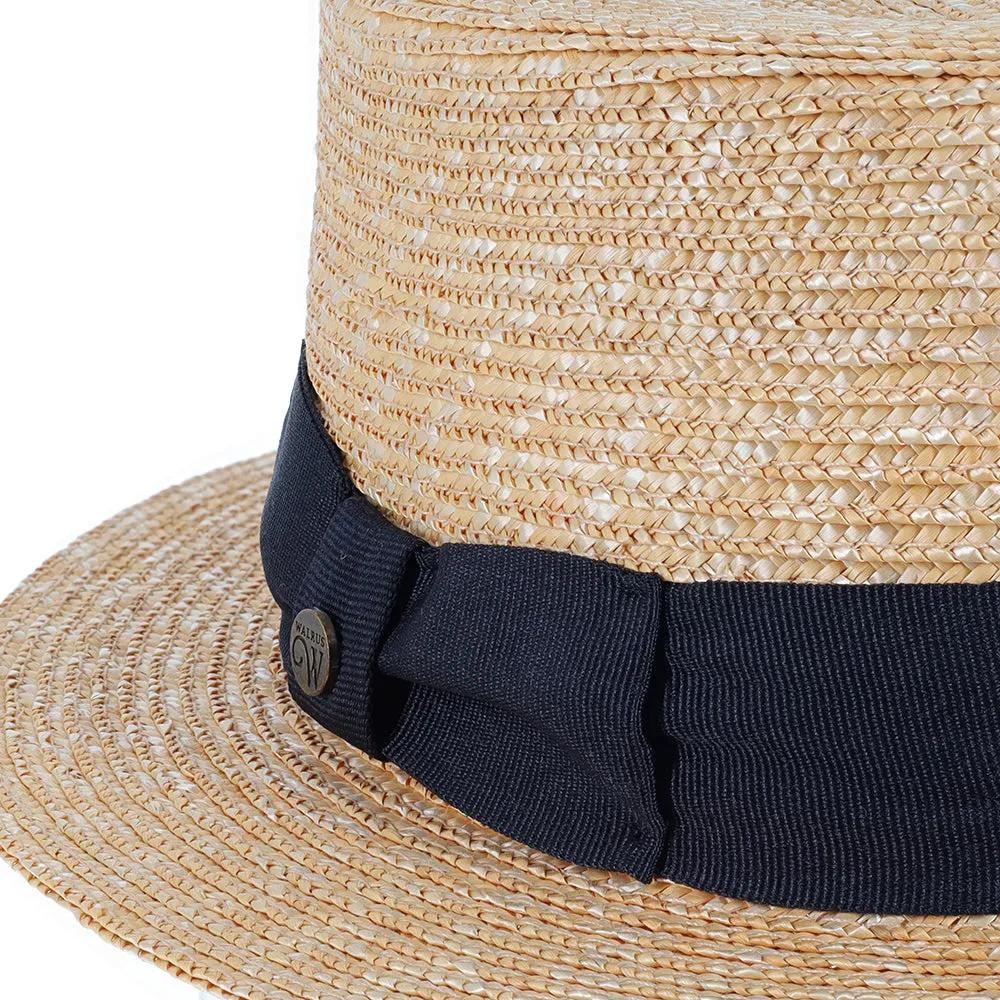 Voyage - Walrus Hats Natural Straw Boater Hat - H7006