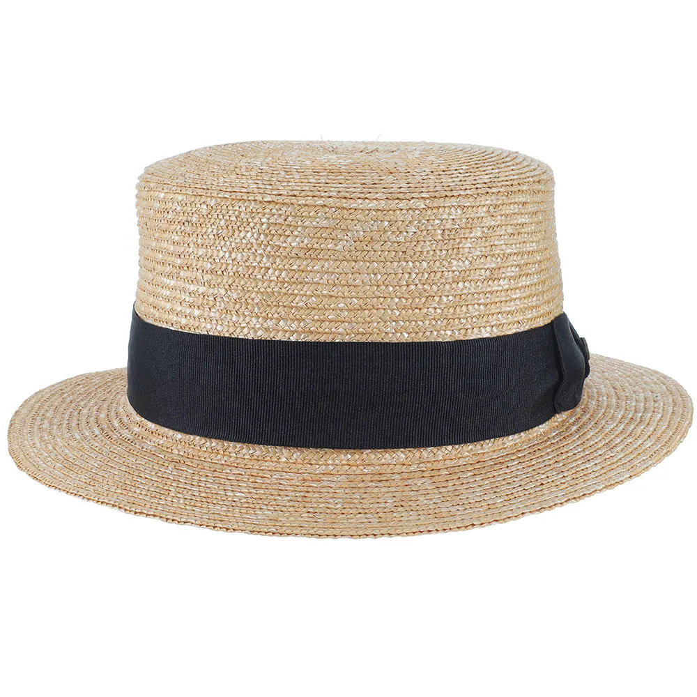 Voyage - Walrus Hats Natural Straw Boater Hat - H7006